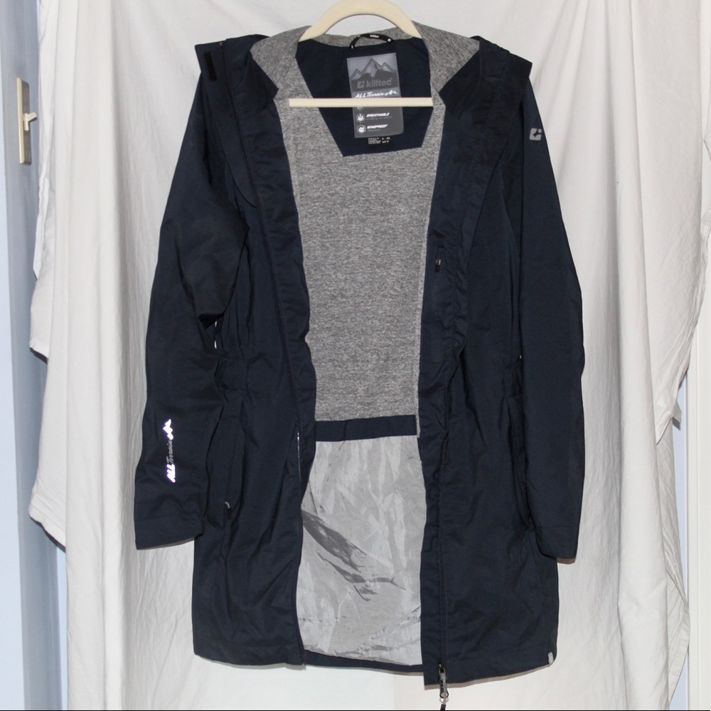 Killtec All Terrain Waterproof Windproof Navy Zip… - image 1